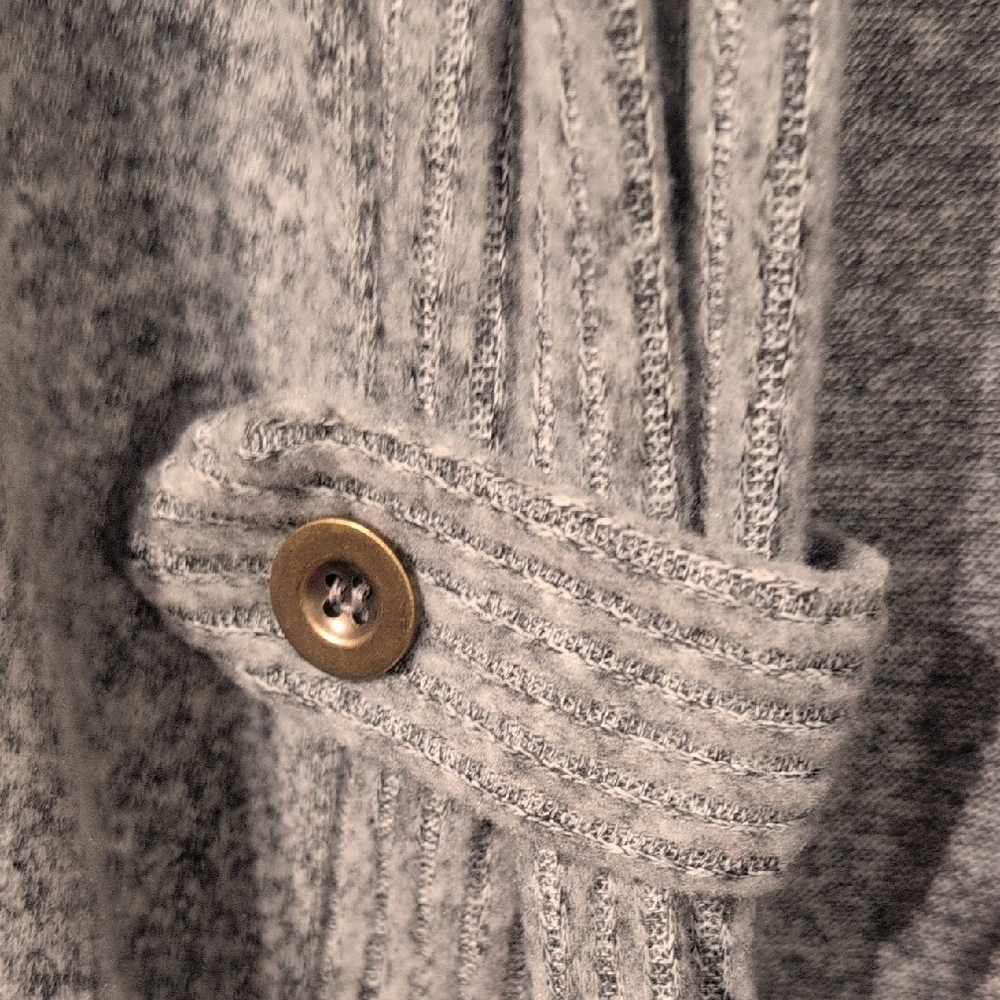 Joie de Vivre Gray Knit Open Cardigan - Picture 5 of 6